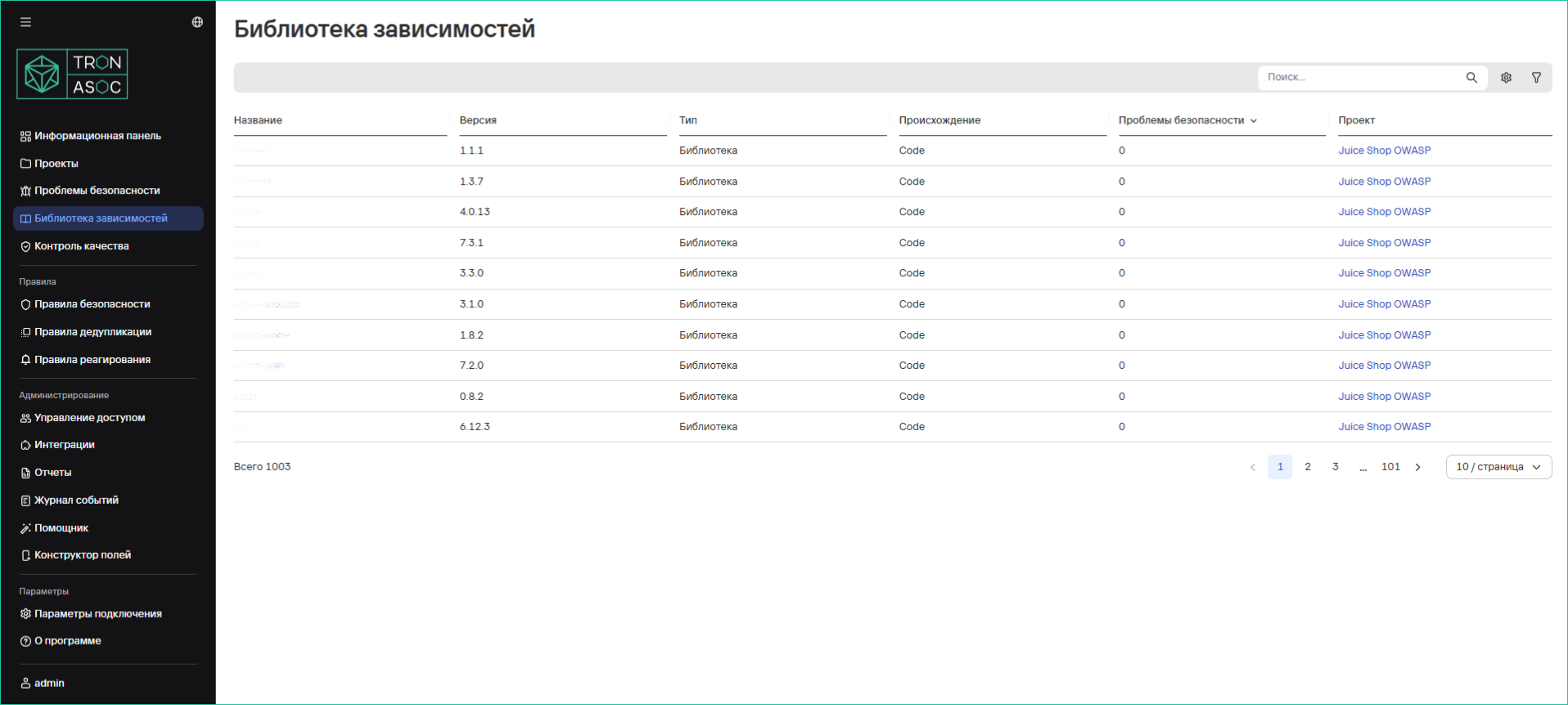 Зависимости